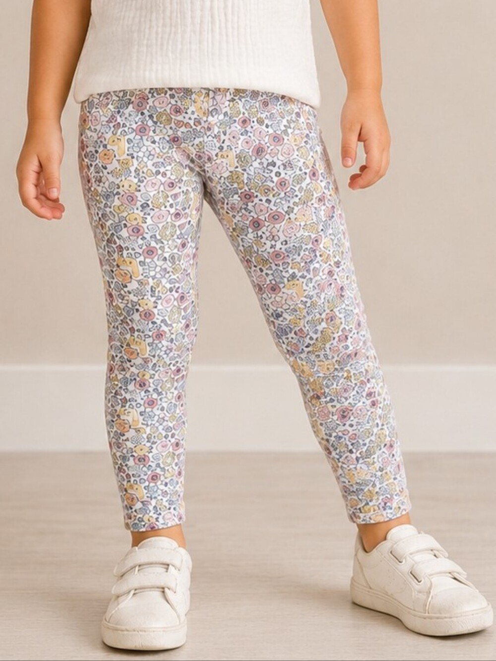 Simple Joys by Carter's Girls Floral Leggings Multicolor Pants Size 3T Spring